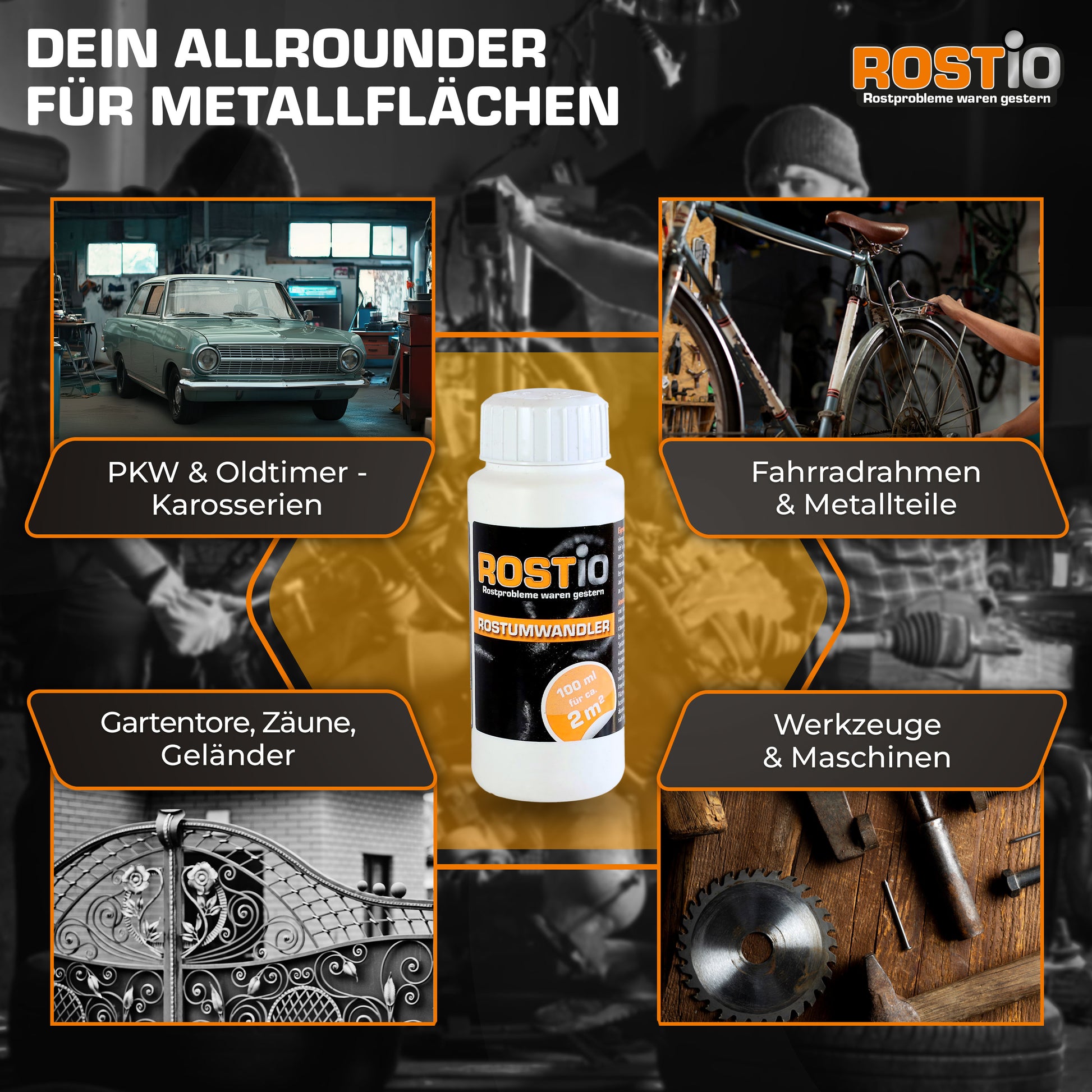 ROSTIO Rostumwandler 100 ml mit Pinsel Rostkonverter B0CJS1PQYV.PT05