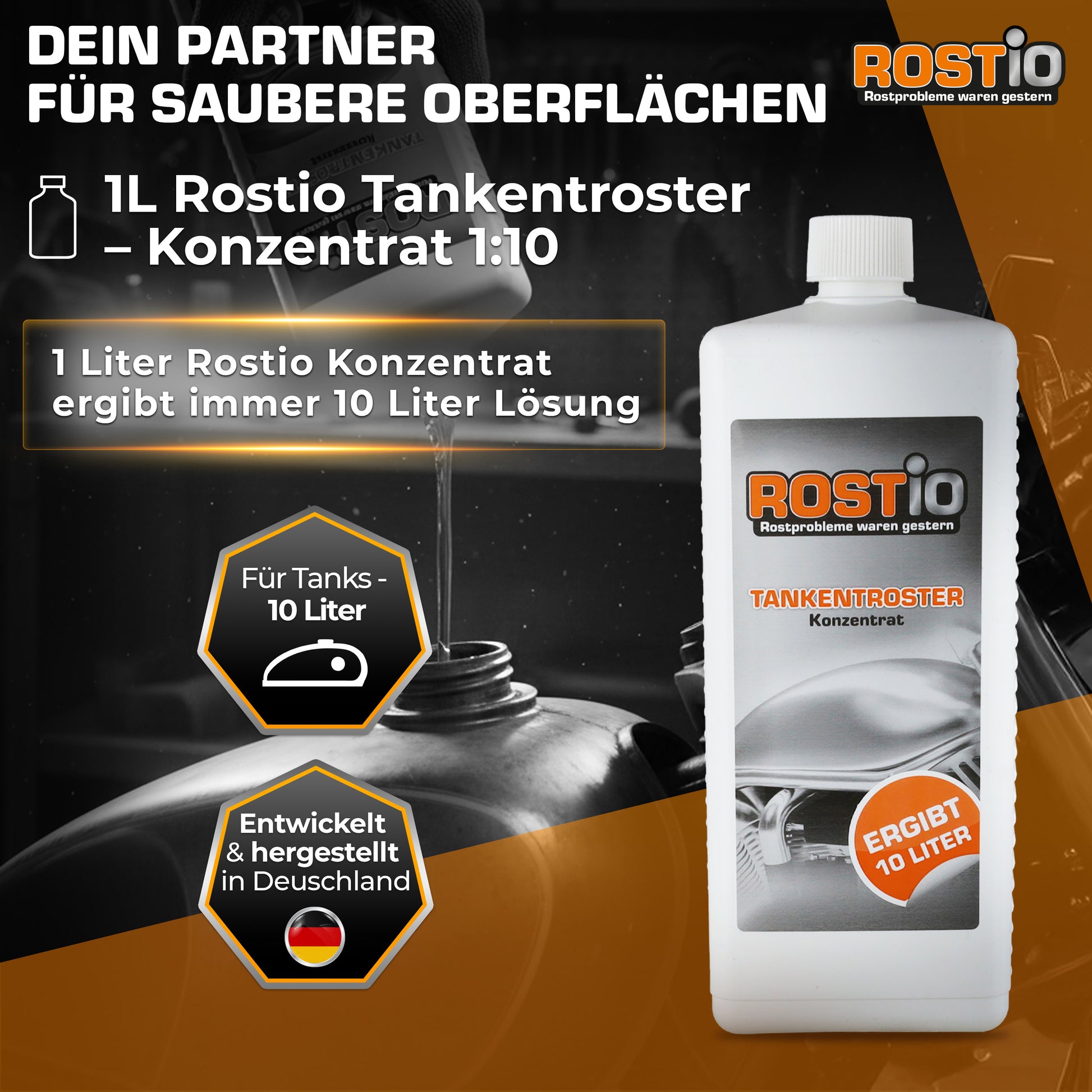ROSTIO Tankentroster 1 Liter - Tankentrostung Konzentrat B00JHMYQF2.PT01