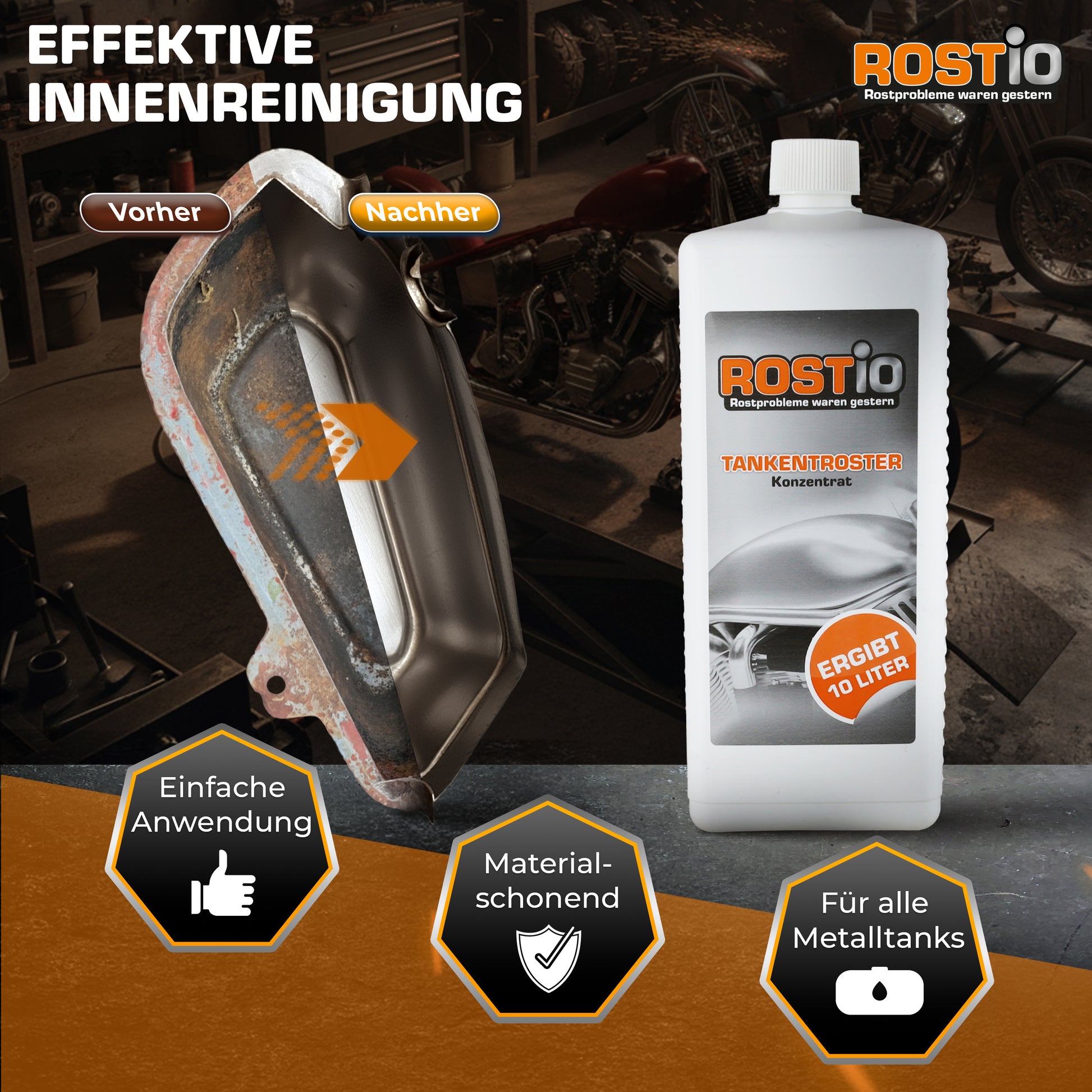 ROSTIO Tankentroster 1 Liter - Tankentrostung Konzentrat B00JHMYQF2.PT03