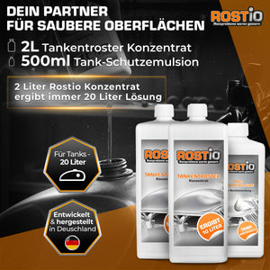 ROSTIO Tankentroster Set - 2 x 1 Liter Konzentrat + 500ml Tank-Schutzemulsion B019U8CPL4.PT01