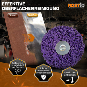 CSD Schleifscheibe CBS Reinigungsscheibe mit Spanndorn Lila Purple B01LY9AI3I.PT03