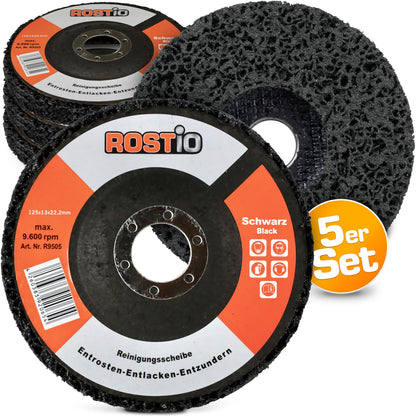 5 x ROSTIO CSD Scheibe 125 mm schwarz Set für Winkelschleifer B01MT73G9X_MAIN02