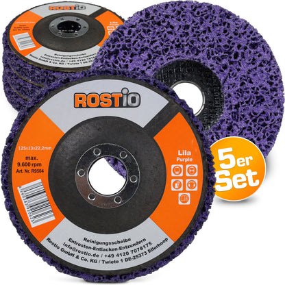 5 x CSD Scheibe lila 125 mm Set für Winkelschleifer B01N300L32.MAIN02