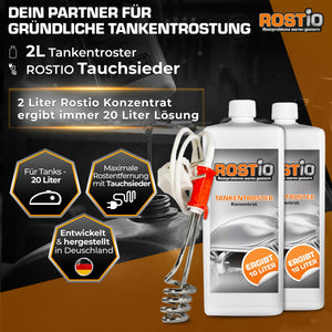 ROSTIO Tankentroster Set - 2 x 1 Liter Konzentrat mit Tauchsieder B01N4CM9BJ.PT01