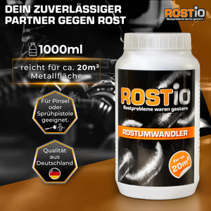 ROSTIO Rostumwandler 1 Liter Rostkonverter mit Pinsel B01NBKO44O.PT01