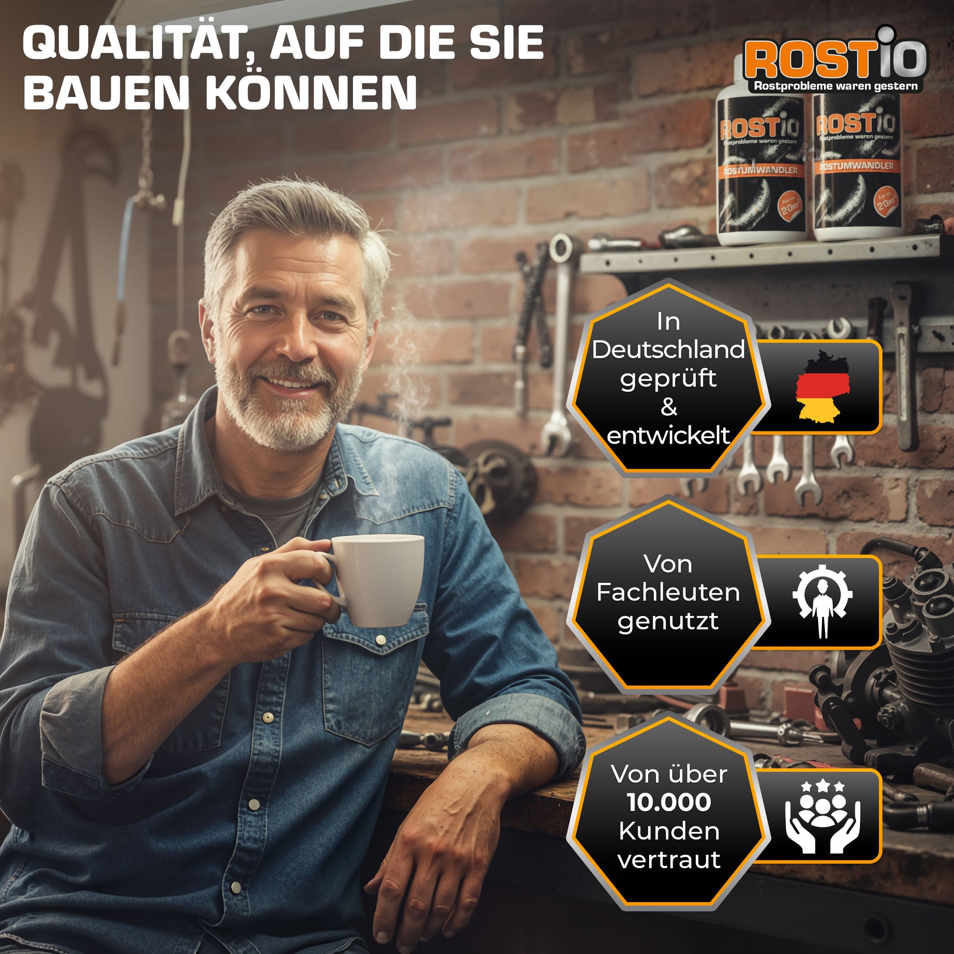 ROSTIO Rostumwandler 1 Liter Rostkonverter mit Pinsel B01NBKO44O.PT06