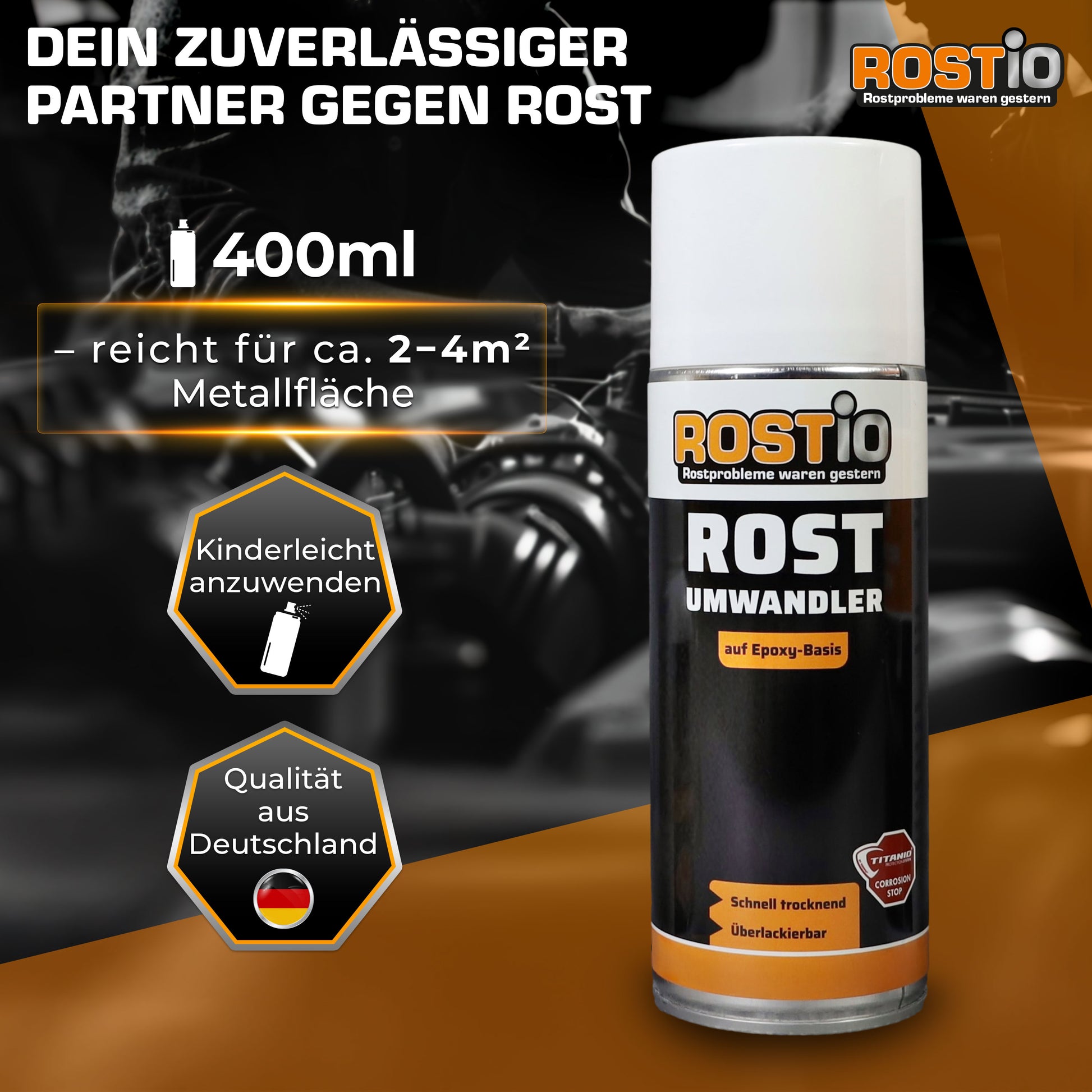 ROSTIO Rostumwandler Spray 400ml Spraydose B01NBLM8FL.PT01