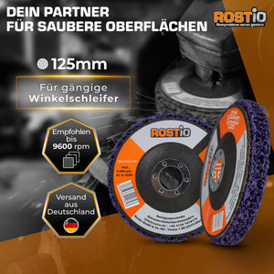 2 x CSD Scheibe lila 125 mm Set für Winkelschleifer - Reinigungsscheibe- Schleifscheibe B09S2ZKTL7.PT01