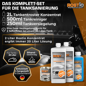 ROSTIO Tankentroster Set - 2 x 1 Liter Konzentrat + 250ml Tankversiegelung B0BTB48NP7.PT01