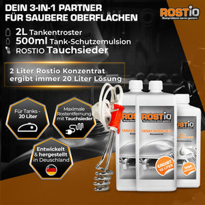 2 Liter Tankentroster plus 500ml Tank-Schutzemulsion plus Tauchsieder Tanksanierungs-Set B0CFG26Q8H.PT01