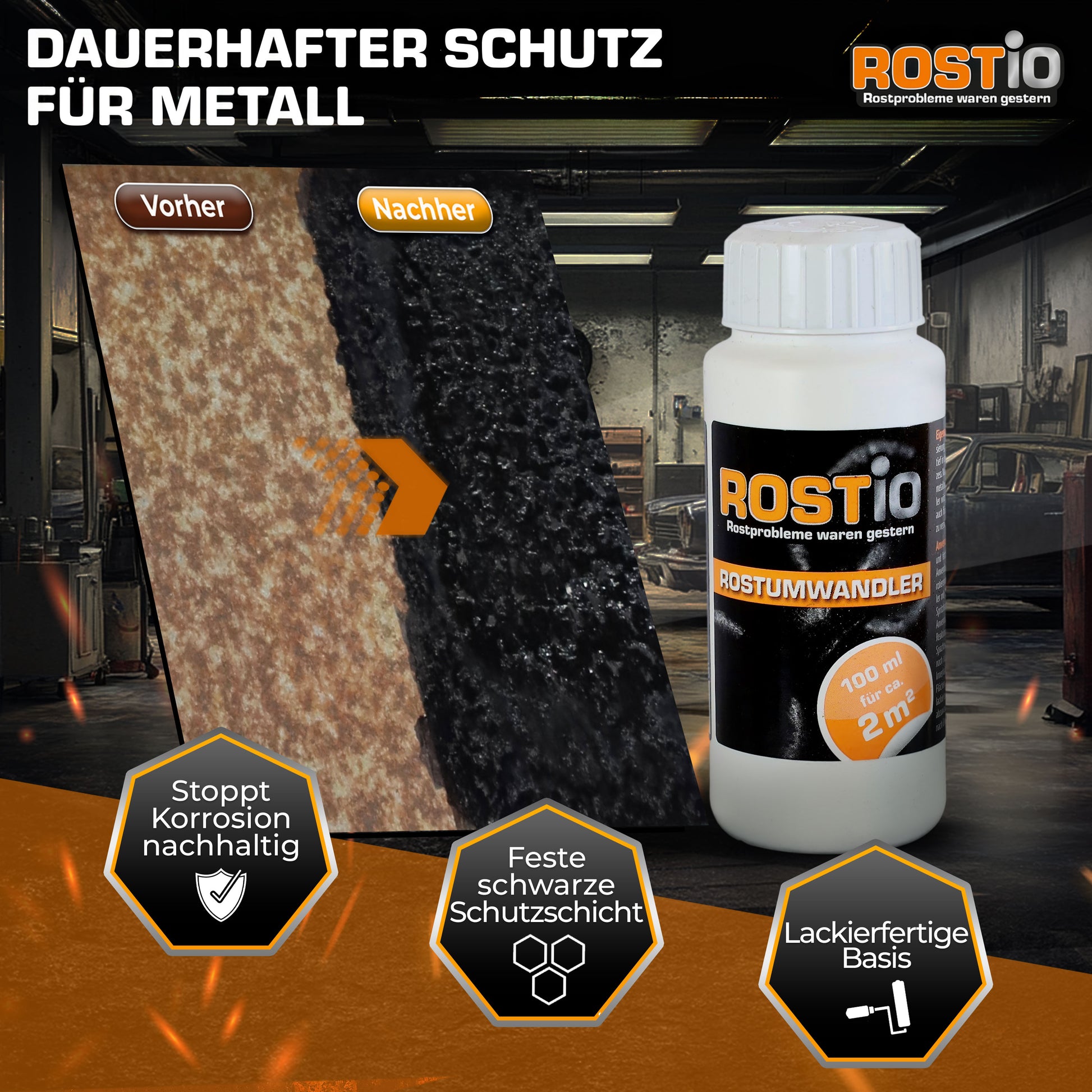 ROSTIO Rostumwandler 100 ml mit Pinsel Rostkonverter B0CJS1PQYV.PT03
