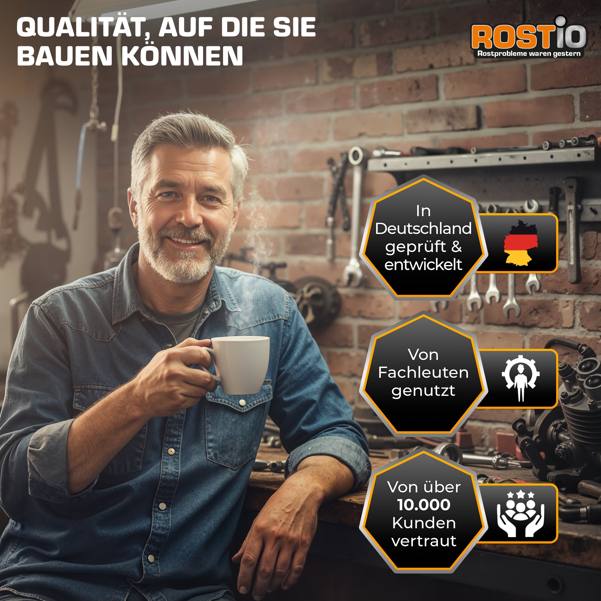 ROSTIO Tankentroster 1,5 Liter plus 500ml Tank - Schutzemulsion BB0CD5YXTFQ.PT06