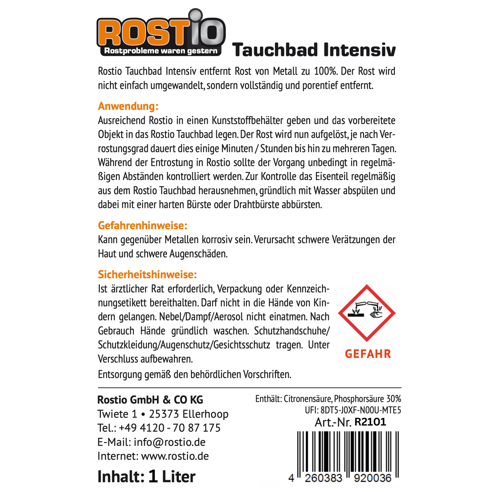 ROSTIO Tauchbad Intensiv 1 Liter R2101_5