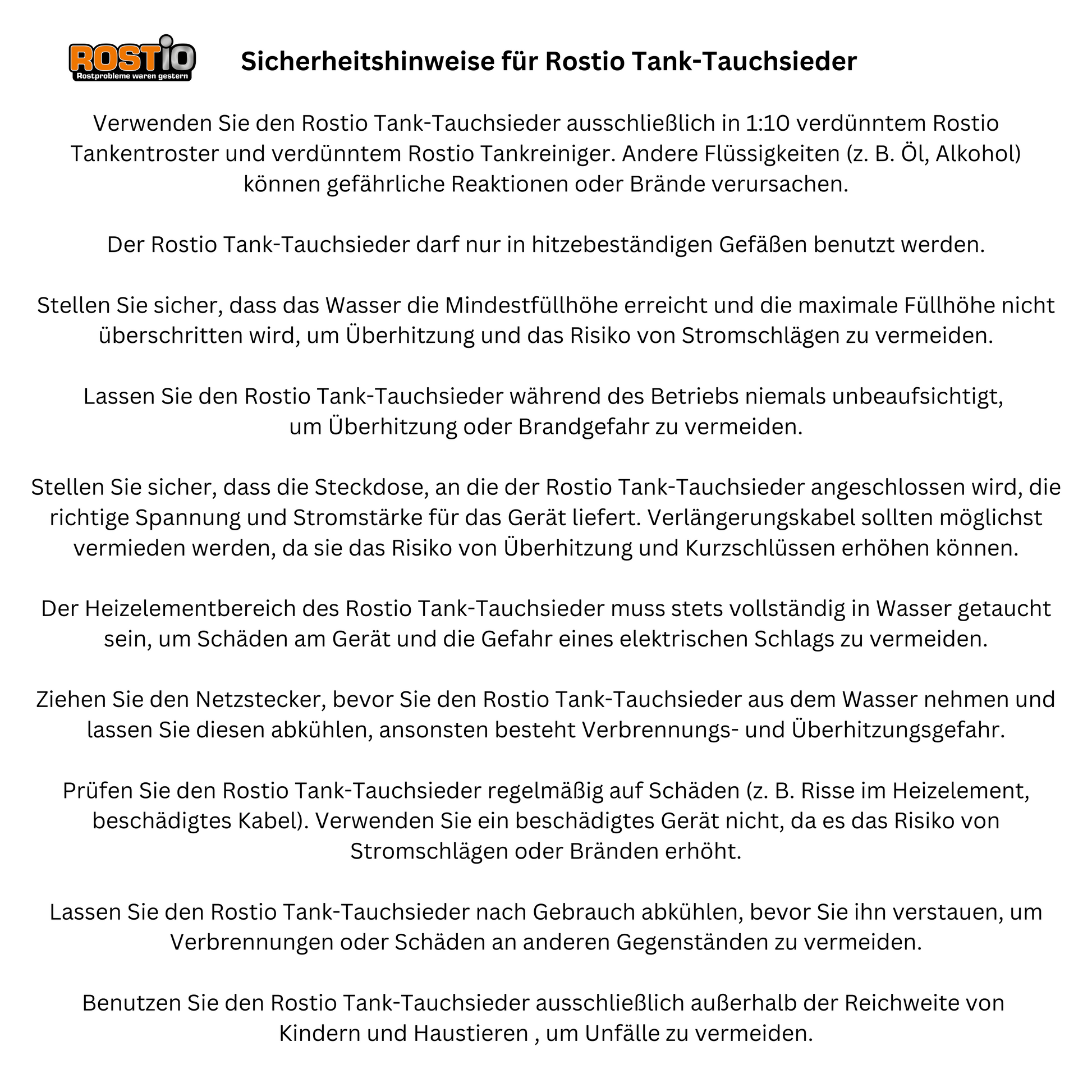 ROSTIO Tankentroster Set - 2 x 1 Liter Konzentrat mit Tauchsieder R2107-2_2