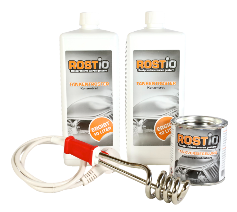 2 litre tank rust remover plus 250ml tank sealant plus immersion heate