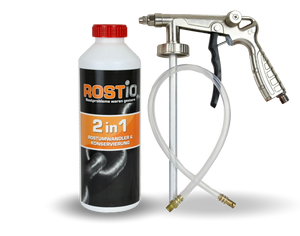 Hohlraumpistole UBS-Pistole plus 1 Liter Rostio 2in1 Rostumwandler und Konservierung R2122_4