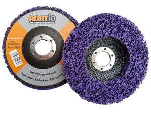 2 x CSD Scheibe lila 125 mm Set für Winkelschleifer - Reinigungsscheibe R9504-2L_6