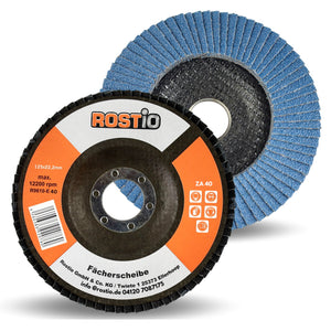 10 x ROSTIO Fächerscheibe 125 mm Inox Edelstahl blau R9610-E40_6