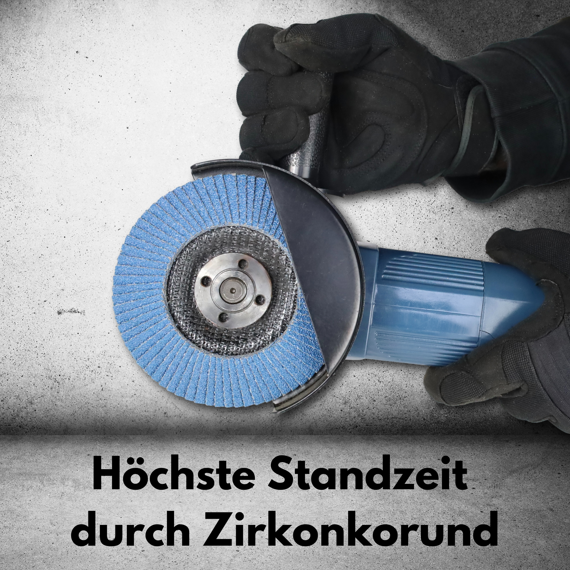 ROSTIO 20x Fächerscheiben 125mm Edelstahl, Inox, Fächer-Schleifscheibe, Zirkonkorund blau für Flex/Winkelschleifer ZA3_alle
