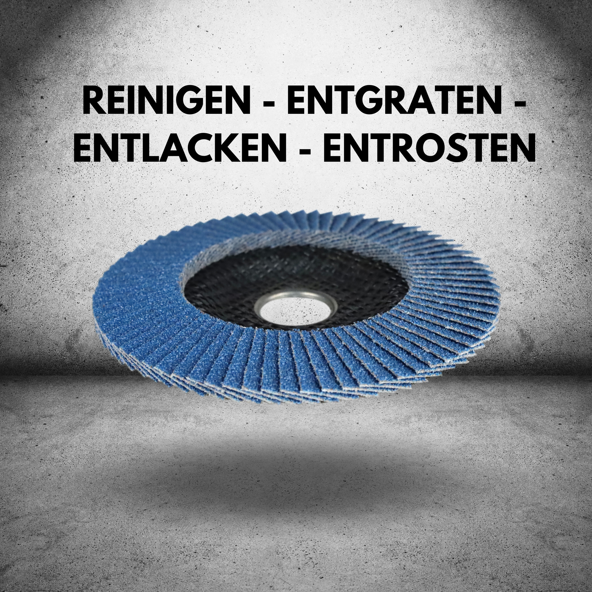 ROSTIO 20x Fächerscheiben 125mm Edelstahl, Inox, Fächer-Schleifscheibe, Zirkonkorund blau für Flex/Winkelschleifer ZA_alle_Kopie