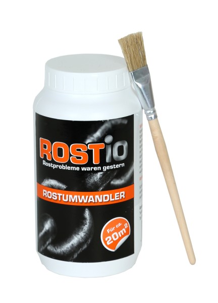 ROSTIO Rostumwandler 1 Liter Rostkonverter  ROSTIO Rostumwandler &  Rostentferner - Rost entfernen leicht gemacht