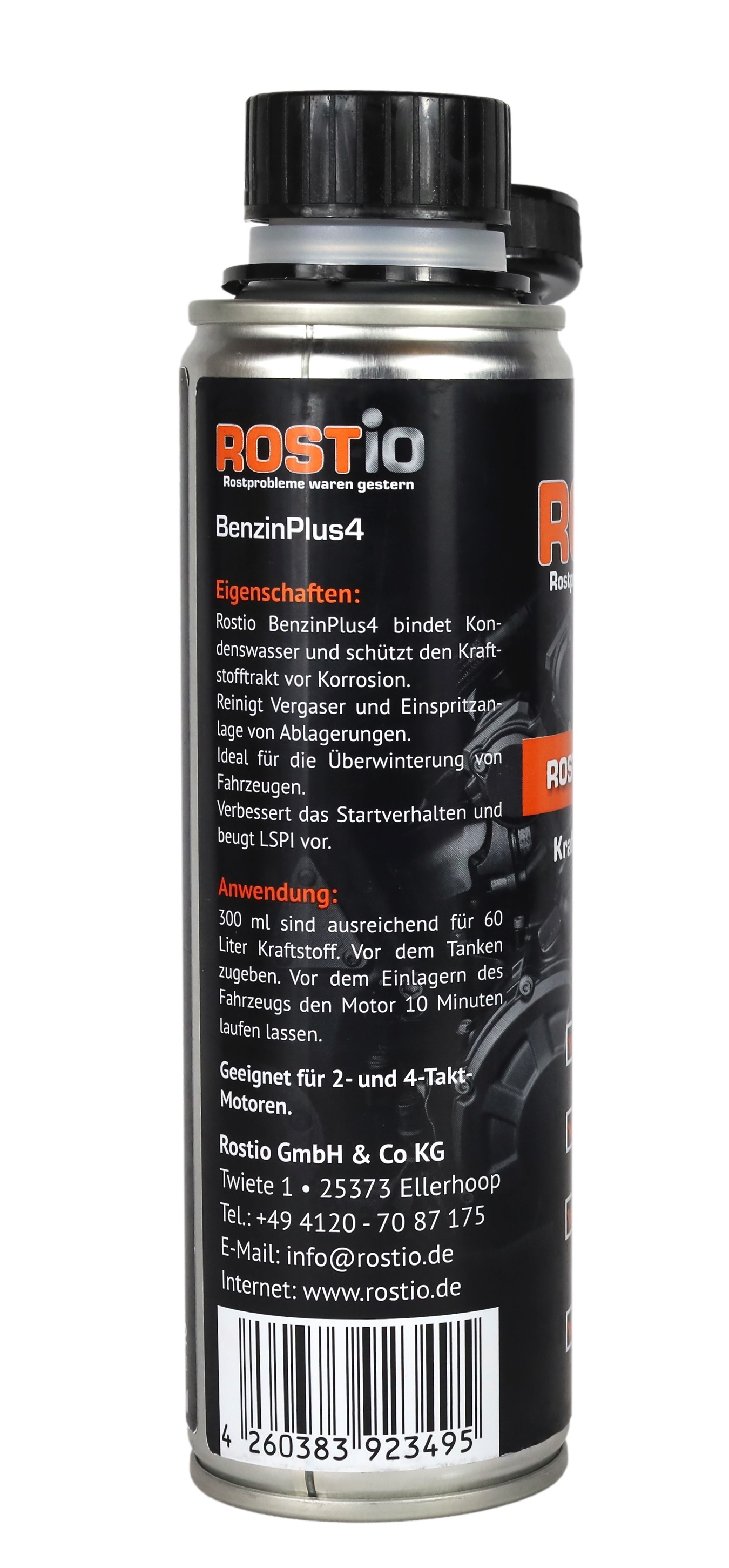 ROSTIO BenzinPlus4 Benzin-Stabilisator Benzin Additiv Motor & Tank  Rostschutz, Rostschutz