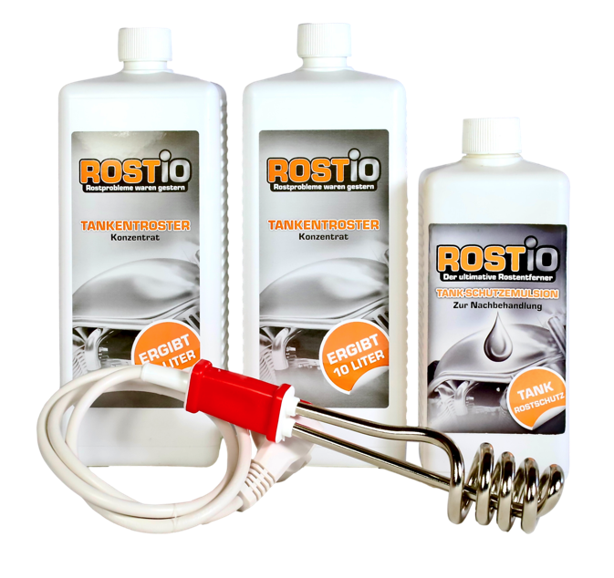 ROSTIO Tankentroster 1 Liter mit Tank Tauchsieder, ROSTIO Tankentroster, Tankentrostung