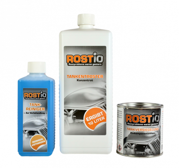 1 Liter Tankentroster plus 250ml Tankreiniger und 250ml Tankversiegelung Tanksanierungs-Set