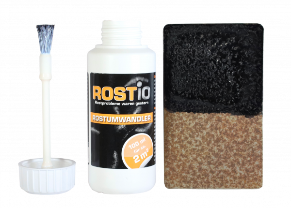 ROSTiO Rostumwandler 100 ml mit Pinsel Rostkonverter