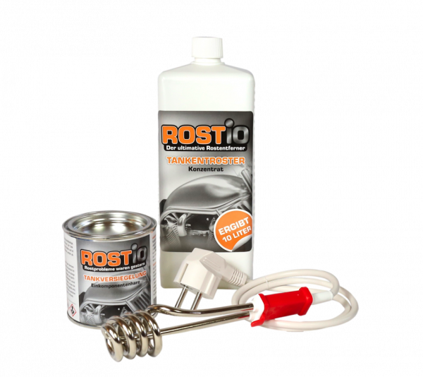 1 Liter Tankentroster plus 250ml Tankversiegelung plus Tauchsieder Tanksanierungs-Set