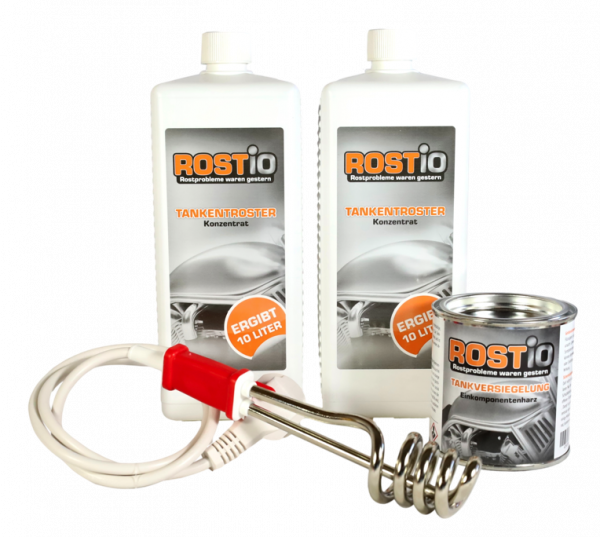 2 Liter Tankentroster plus 250ml Tankversiegelung plus Tauchsieder Tanksanierungs-Set