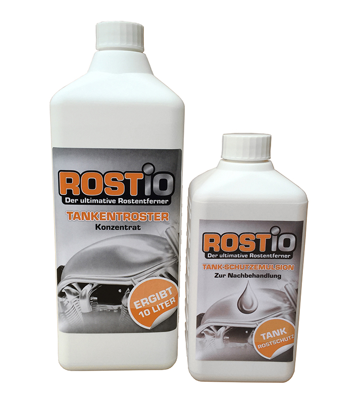 ROSTIO Tankentroster 1 Liter plus Tank - Schutzemulsion, Tanksanierung