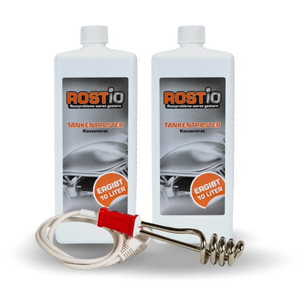 ROSTIO Tankentroster Set - 2 x 1 Liter Konzentrat mit Tauchsieder